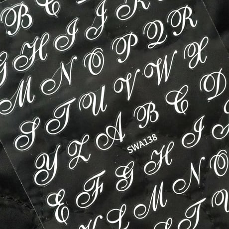 Nail sticker イニシャル 2Color