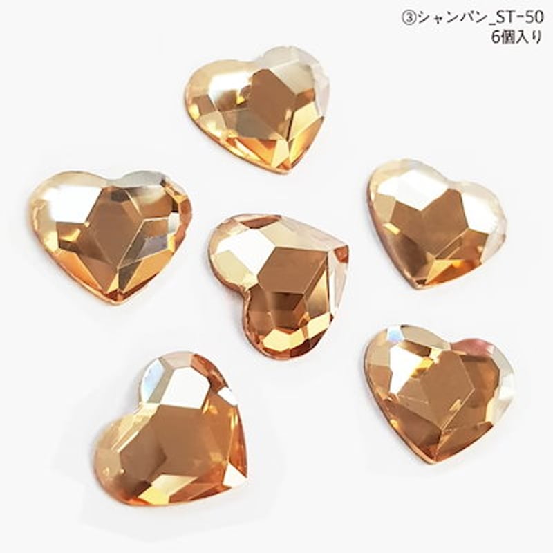 ririn☆様 桃花石ハート♡大きめサイズ♡ No.1605 BIGハートストーン 全