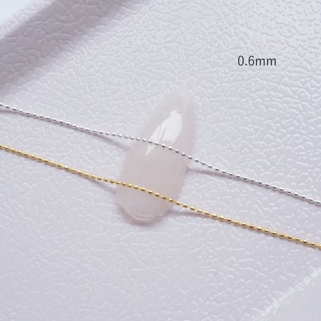 ボールチェーン 50cm 全5サイズ 全2色