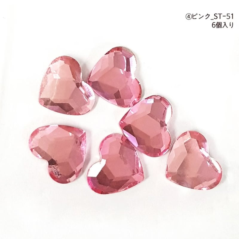 高品質 ピンクレッド アメジスト BIGハート オールカット シュガー キラキラ BIGハートストーン 全5色 | Boutique Korea -Japan公式Shop-