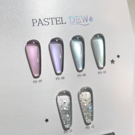 Pastel Dew マグネットジェル&グリッタージェル 6color