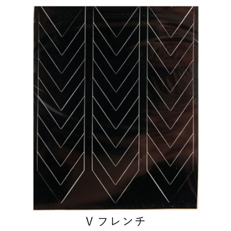 エアブラシ アート ステンシルシール  フレンチネイル