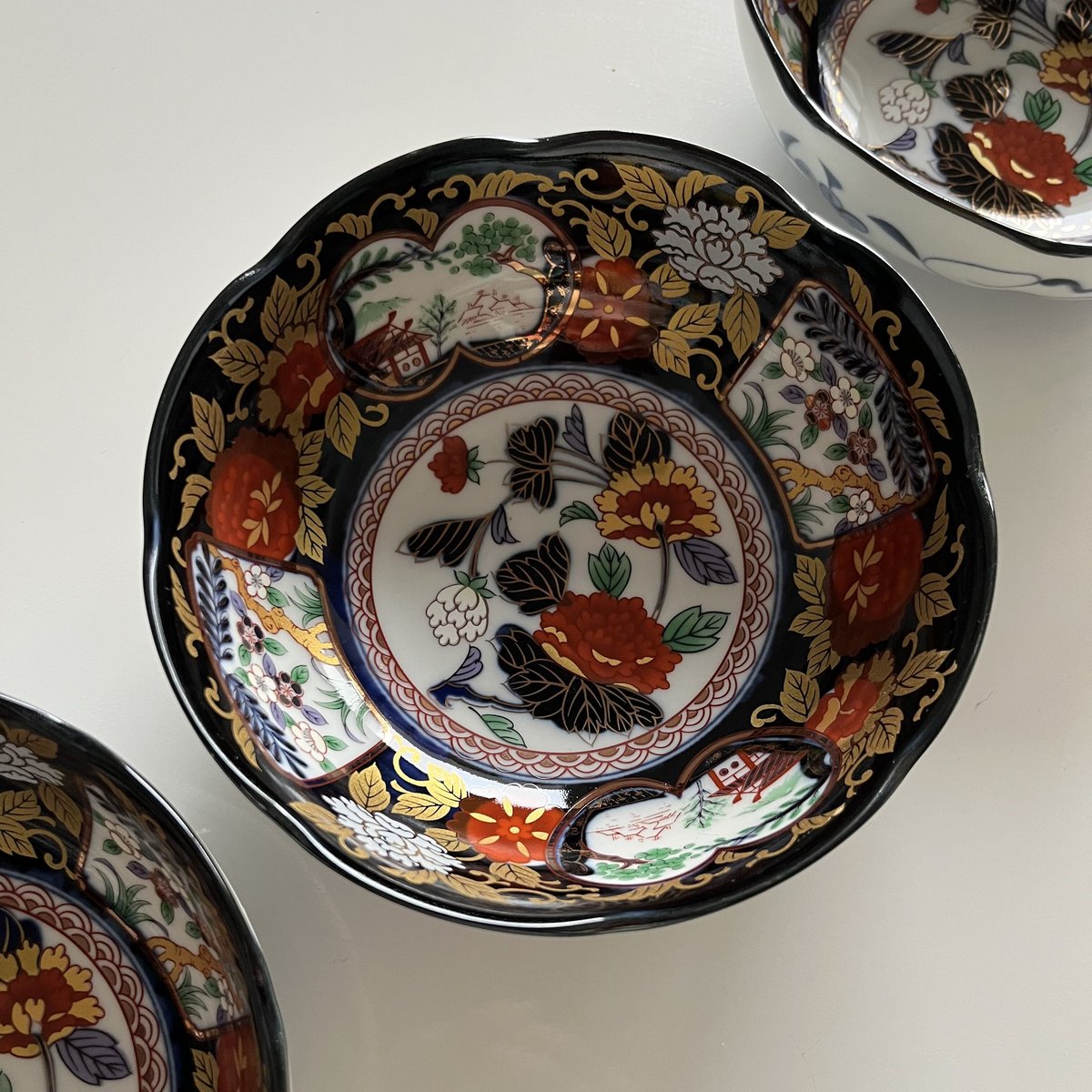 美濃焼】美濃焼】金彩牡丹 4.5寸鉢 鉢 中鉢 盛鉢 和食器 ヤマ吾