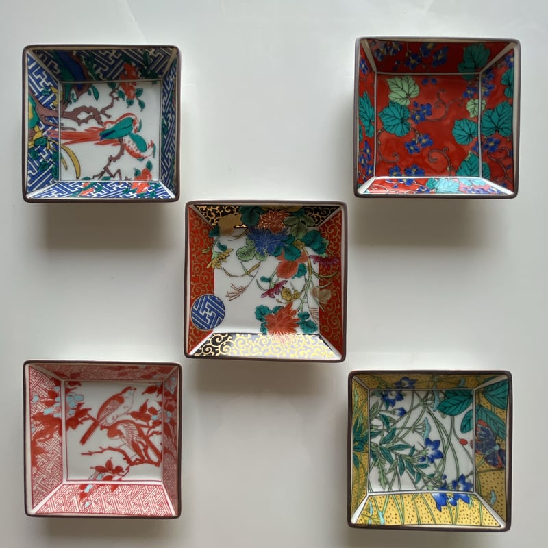 九谷焼❤︎歴代画セット 九谷焼 歴代画 5枚セット 新品未使用品 美