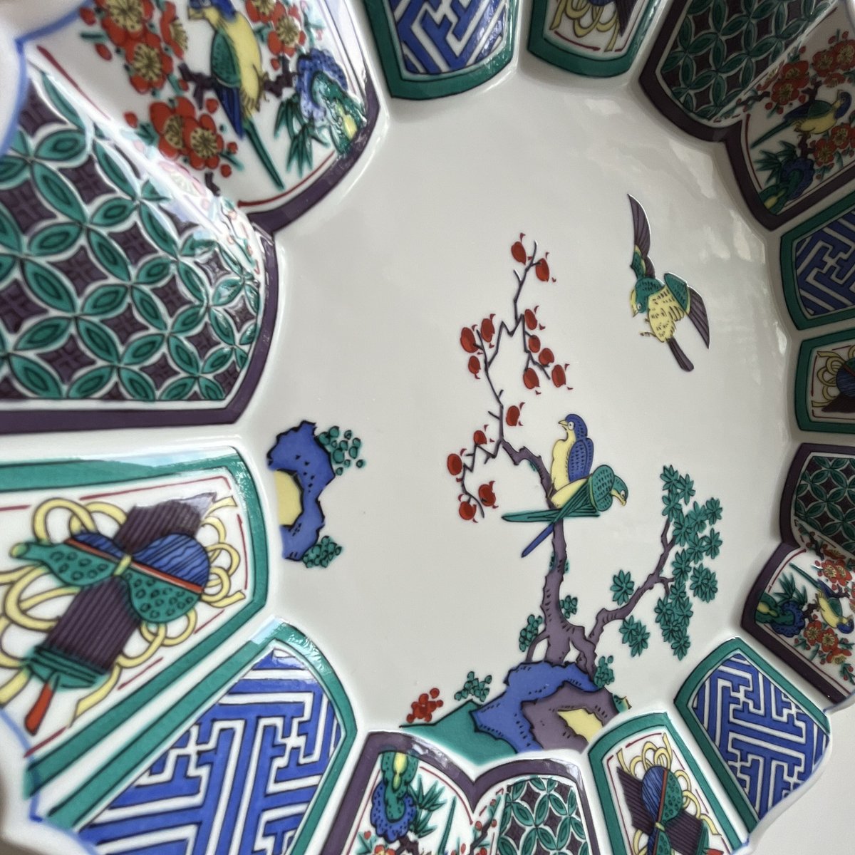 九谷焼】10号盛皿(32cm) 古九谷風 | VERDE