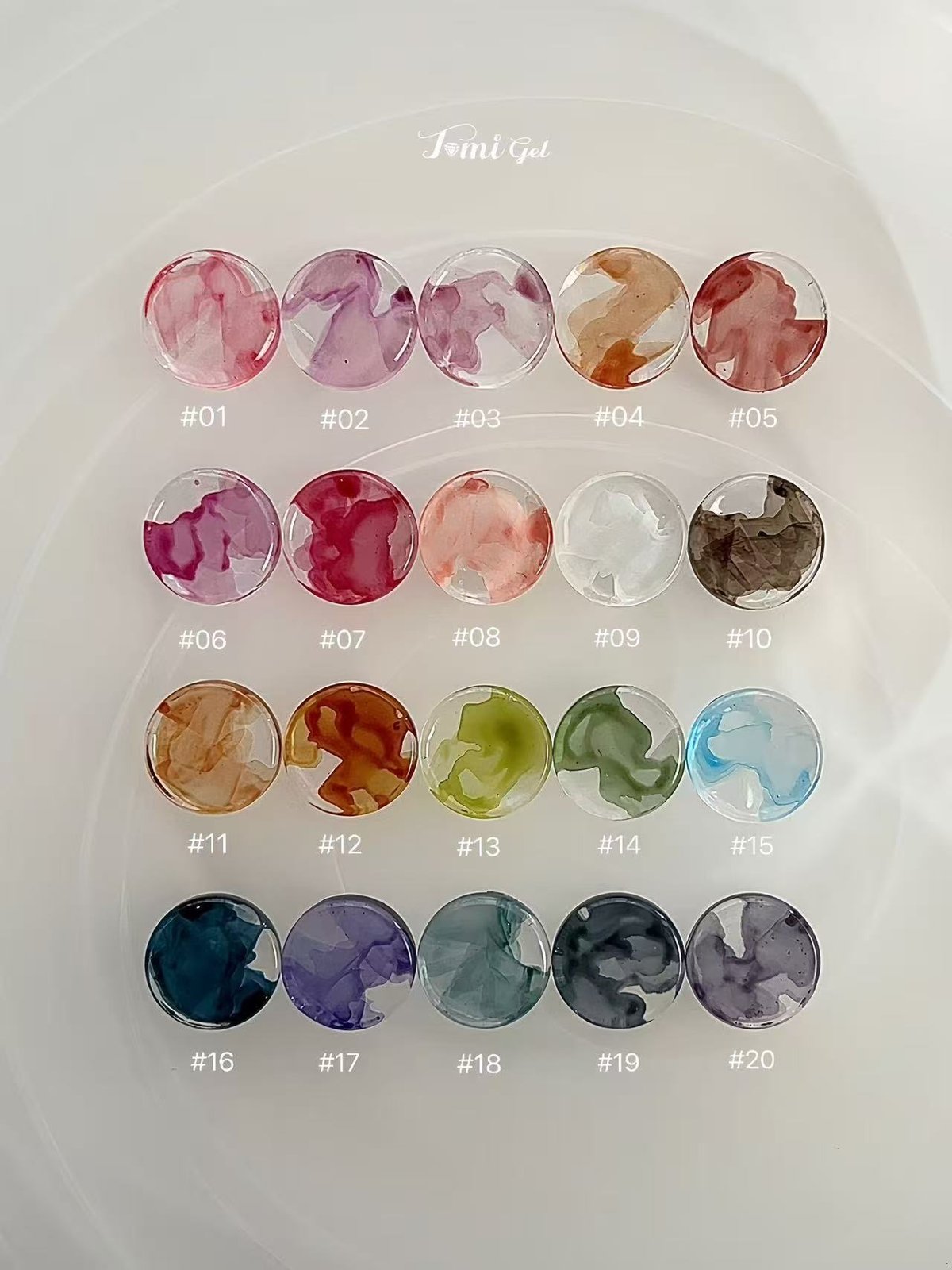 TOMY  ネールアート tomigel art ink 20色セット | tominail.japan