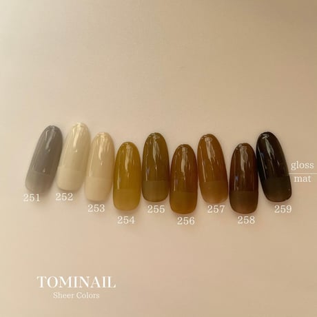 SHEER COLORS set 9color