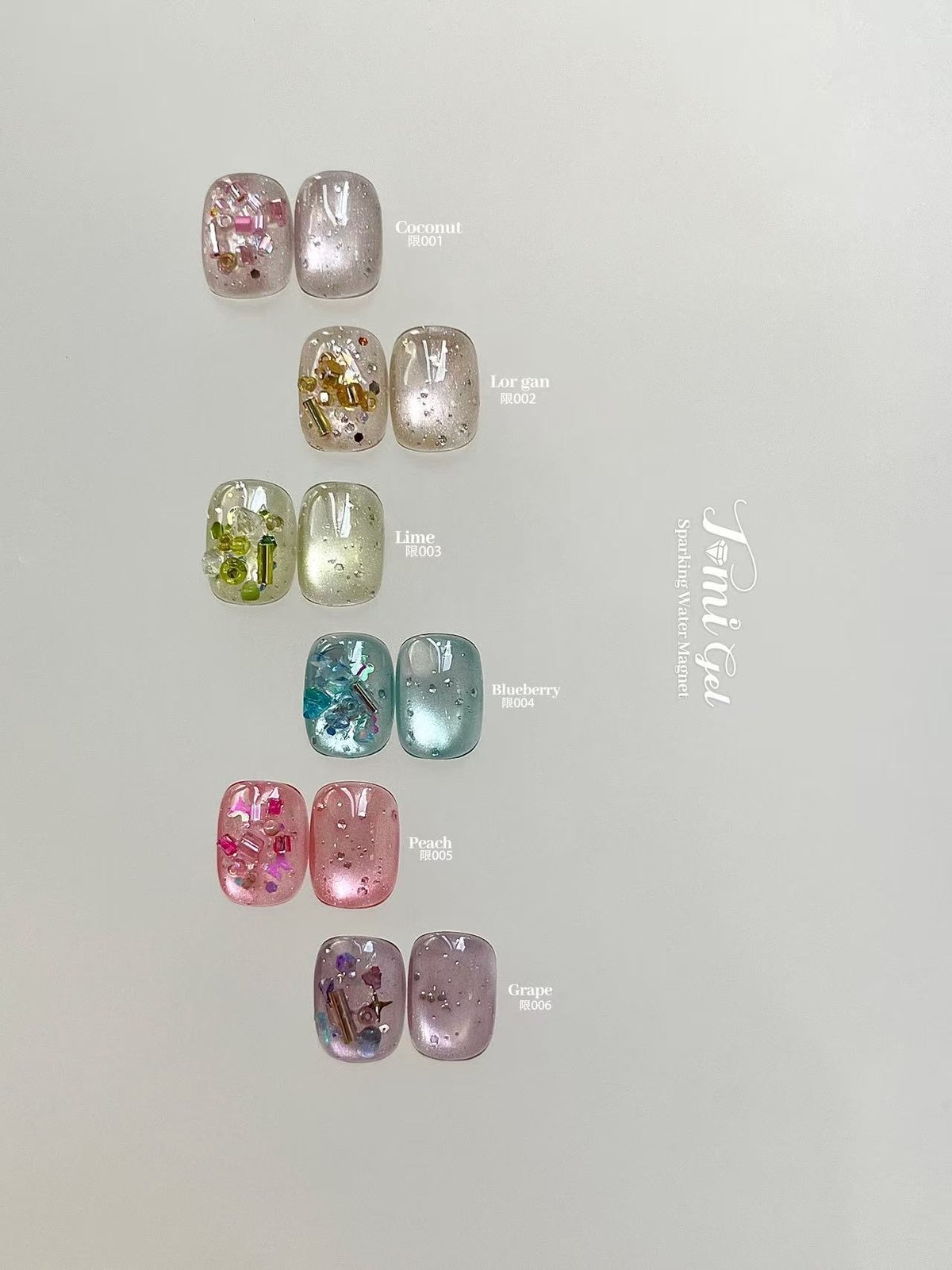 Sparking Water Magnet Gel 6色set | tominail.japan
