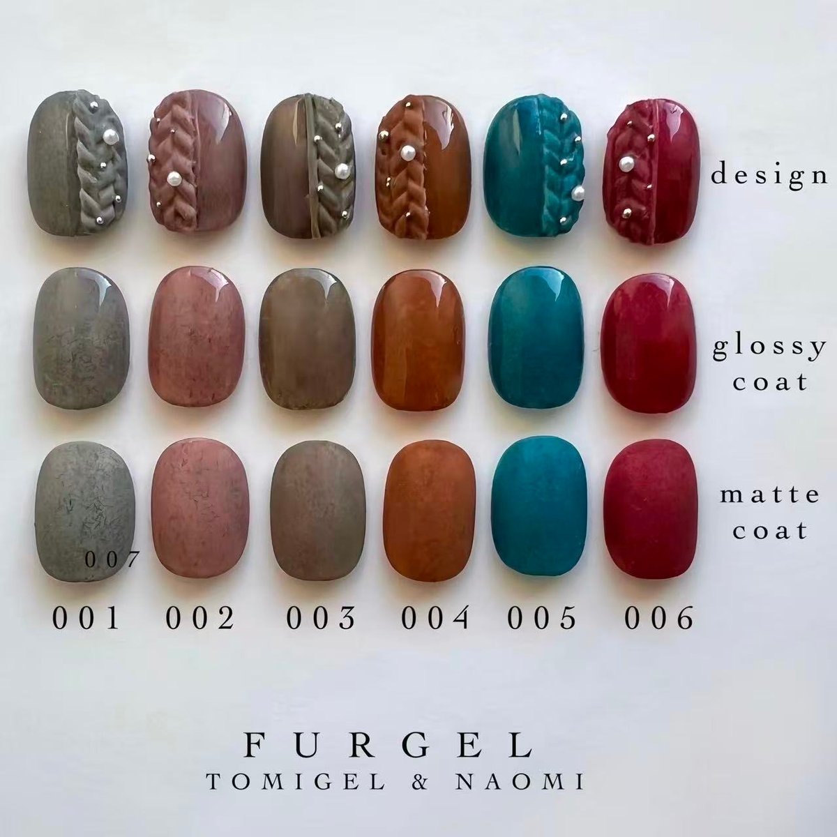 FURGEL 【001～006】6色セット | tominail.japan