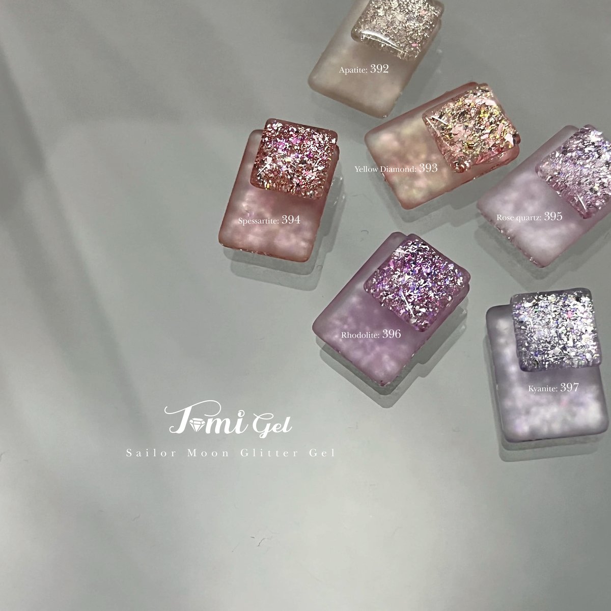 Sailor Moon Glitter Gel 6色set | tominail.japan