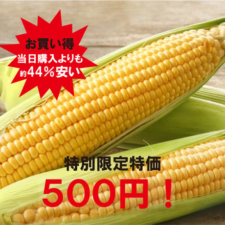 06/28(土)ミンナノ吉日「ミンナノTABLE予約便」受取【朝もぎたて！TOKYOとうもろこし】(6/23締切)