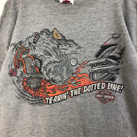 ハーレーダビッドソン　両面　プリント　ビッグロゴ　半袖　Tシャツ