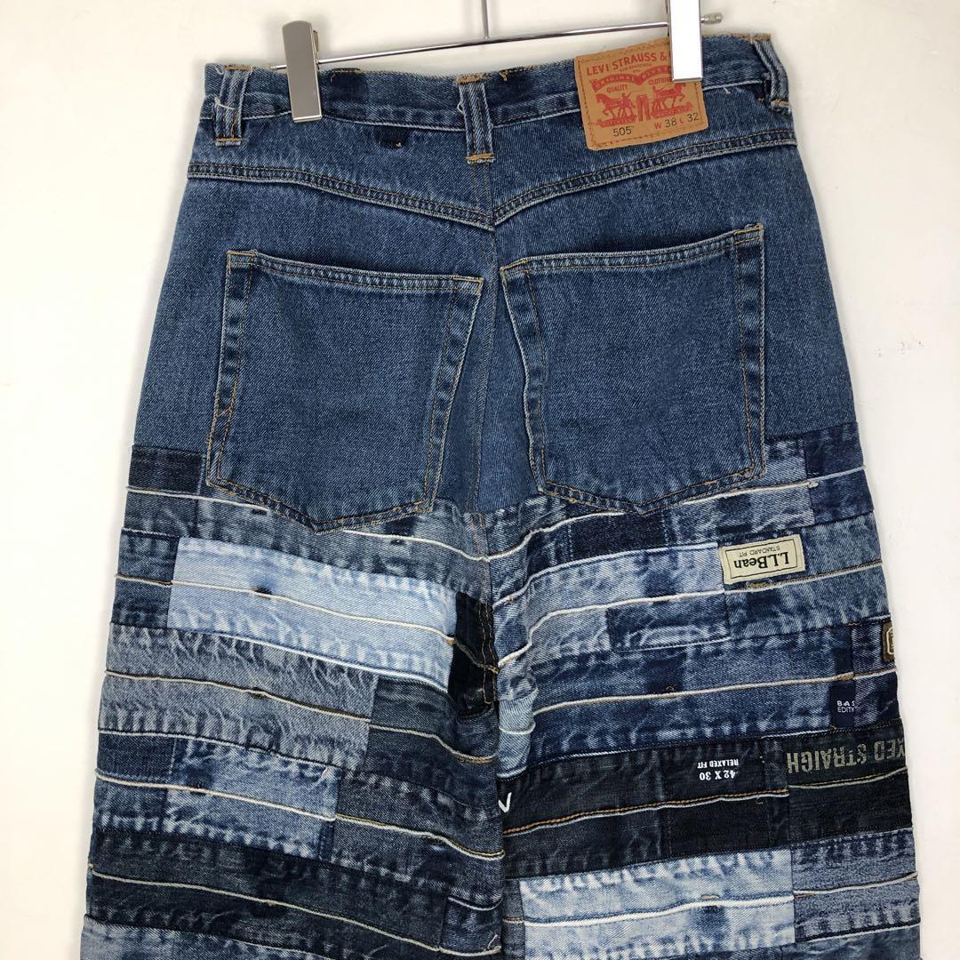 リーバイス リメイク デニム パンツ Gパン 再構築 パッチワーク