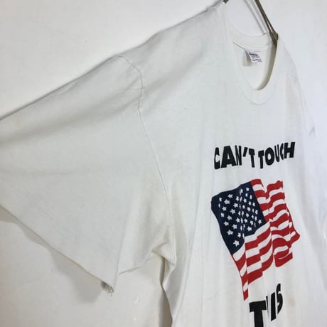 90s シングルステッチ　USA製　米国旗　ビッグロゴ　半袖　Tシャツ