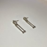 SILVER 925 シルバー ダブルリンク　ハードウェア　　ピアス
