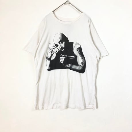 00s Ashbury　ビッグプリント　デザイン　半袖　Tシャツ　白