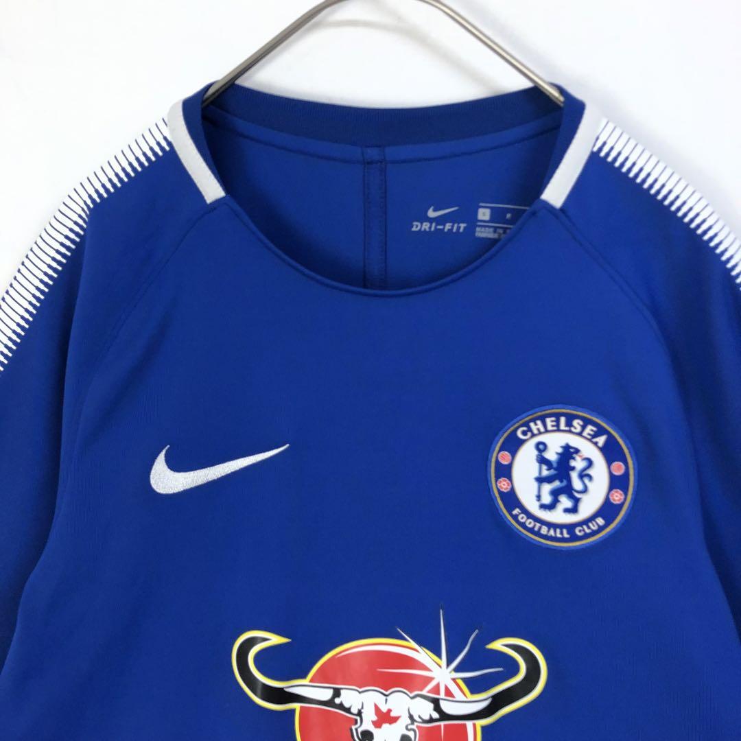 adidas CHELSEA チェルシー　刺繍ロゴ　サッカーシャツ　ユニフォーム チェルシー ゲームシャツ ユニフォーム サッカー 刺繍 ロゴ 青 M