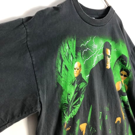 BOOTLEG　MATRIX　マトリックス　シングルステッチ　ビッグプリント　ムービー　Tシャツ　黒