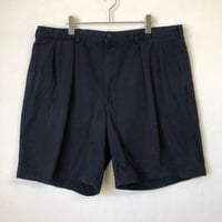 90s ポロ　ラルフローレン　ショートパンツ　ロゴタグ　無地 紺