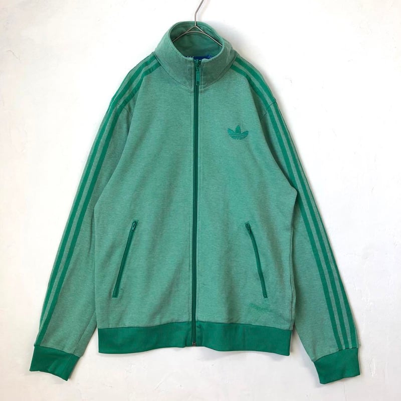 3176 80s アディダスオリジナルス　ジャージ　ナイロンジャケット　刺繍ロゴ adidas - 80s⭐️adidasトラックジャケットL 刺繍ロゴ vintage