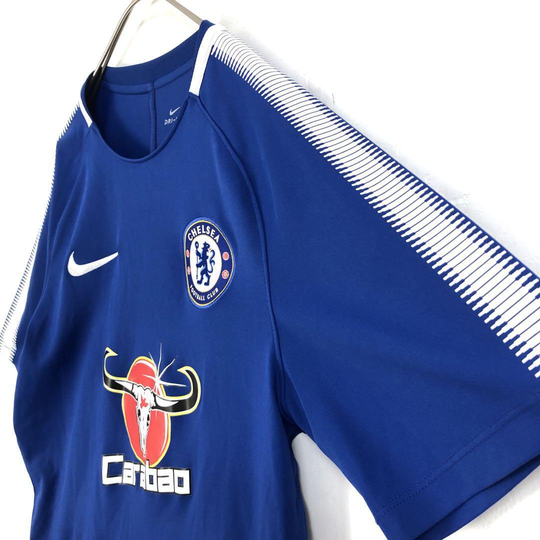 adidas CHELSEA チェルシー　刺繍ロゴ　サッカーシャツ　ユニフォーム チェルシー ゲームシャツ ユニフォーム サッカー 刺繍 ロゴ 青 M