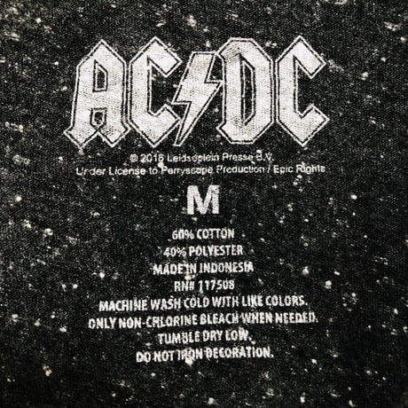 ACDC　ビッグロゴ　半袖　Tシャツ　黒