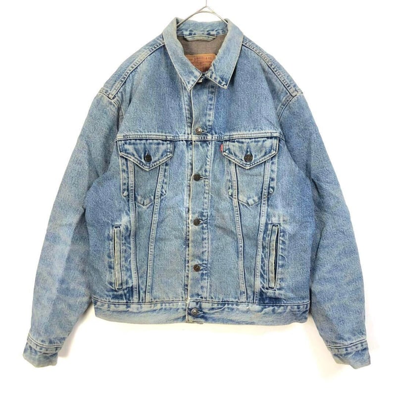 お値下げしました⭐イタリア製⭐AO シープレザーグラデーションジャケット リーバイス 70605 02 イタリア製 デニム ジャケット Gジャン