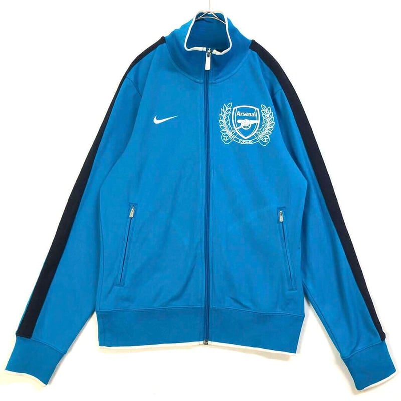 ナイキ アーセナル ロゴ ジャージ トラックジャケット サッカー 青 
