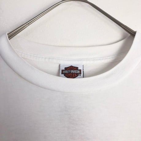 USA製　ハーレーダビッドソン　Tシャツ　ビッグプリント　白
