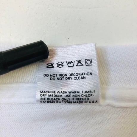 90s USA製　フルーツオブザルーム　ビッグロゴ　Tシャツ　白
