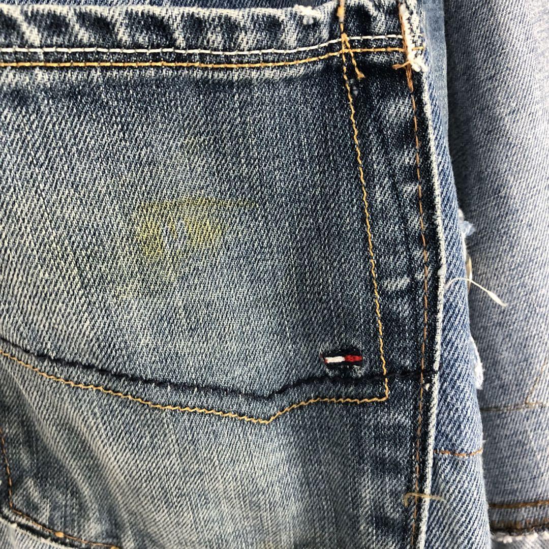 3545 リメイク　再構築　インディゴ　デニム　パンツ　パッチワーク CHANGES（チェンジーズ） REMAKE PATCHWORK DENIM PANTS