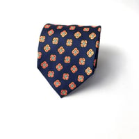 Brooks Brothers ブルックスブラザーズ　総柄　シルク　ネクタイ　紺