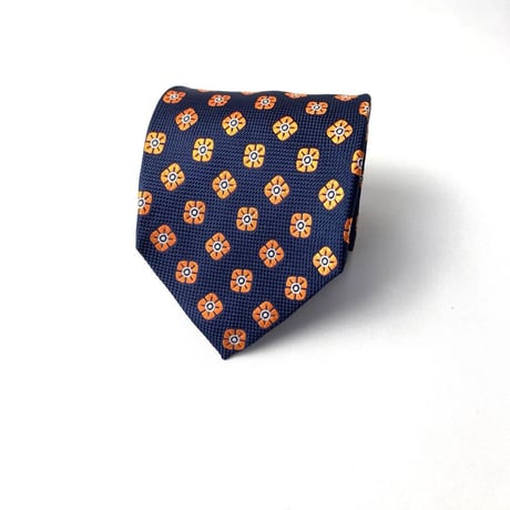 Brooks Brothers ブルックスブラザーズ　総柄　シルク　ネクタイ　紺