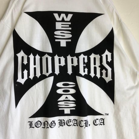 BOOTLEG　West Coast Choppers　Tシャツ　ビッグプリント　白