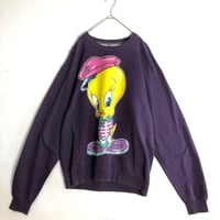 ルーニーテューンズ　トゥイーティー　スウェット　トレーナー　紫