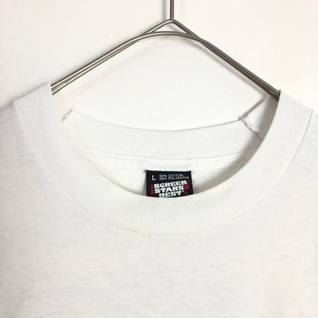 USA製　カレッジ　マサチューセッツ　シングルステッチ　Tシャツ　白