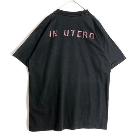 BOOTLEG Nirvana ニルヴァーナ　インユーテロ　Tシャツ　黒