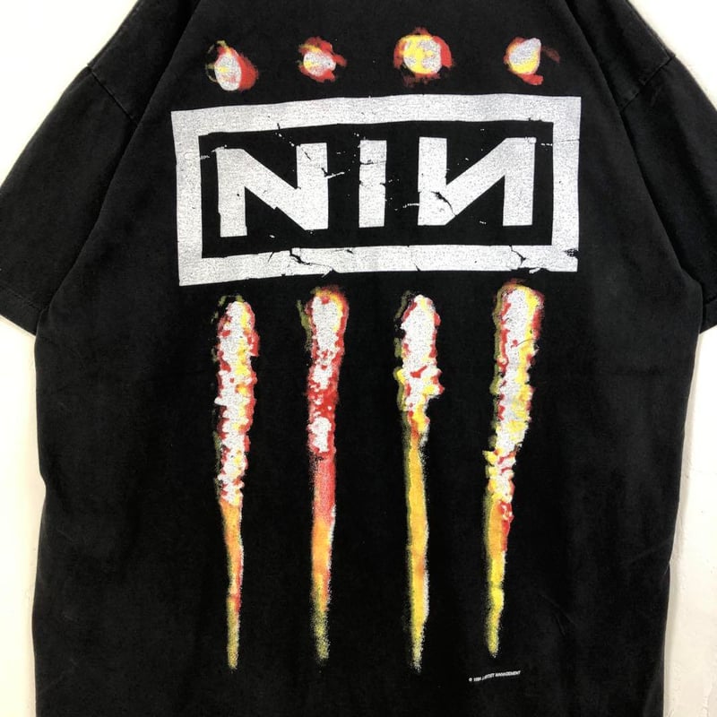 トップス NINE INCH NAILS in concert bootleg XL BOOTLEG nine inch nails ナインインチネイルズ Tシャツ | PEACE