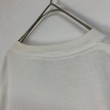 00s　フィッシング 釣り人　魚　ビッグロゴ　半袖　Tシャツ　白