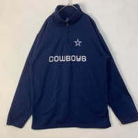 NFL カウボーイズ　刺繍　ビッグロゴ　裏地　フリース　スウェット　紺