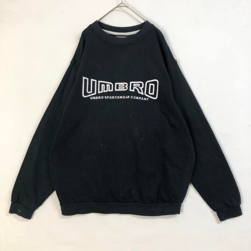 UMBRO アンブロ スウェット トレーナー プリント ロゴ 黒 | PEACE TOWN