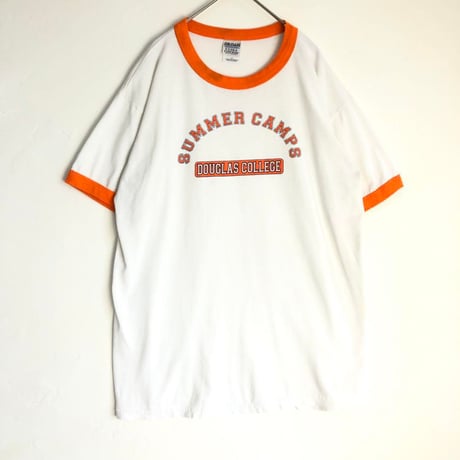 SUMMER CAMPS  カレッジ　リンガーT　Tシャツ　半袖