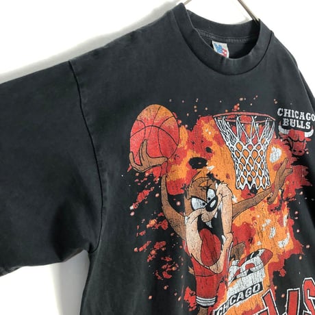 BOOTLEG　NBA　ブルズ　タズマニアンデビル　Tシャツ　ビッグプリント　黒