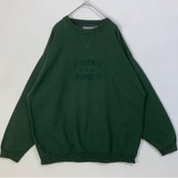 USA オーセンティックプロダクツ　刺繍　ビッグロゴ　スウェット　緑