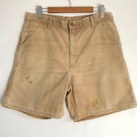 Carhartt  カーハート　革タグ　ダック地　ハーフパンツ　ショートパンツ　キャメル