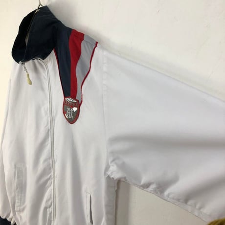 アンブロ　イギリス　サッカー　ロゴ　ジャージ　トラックジャケット　白