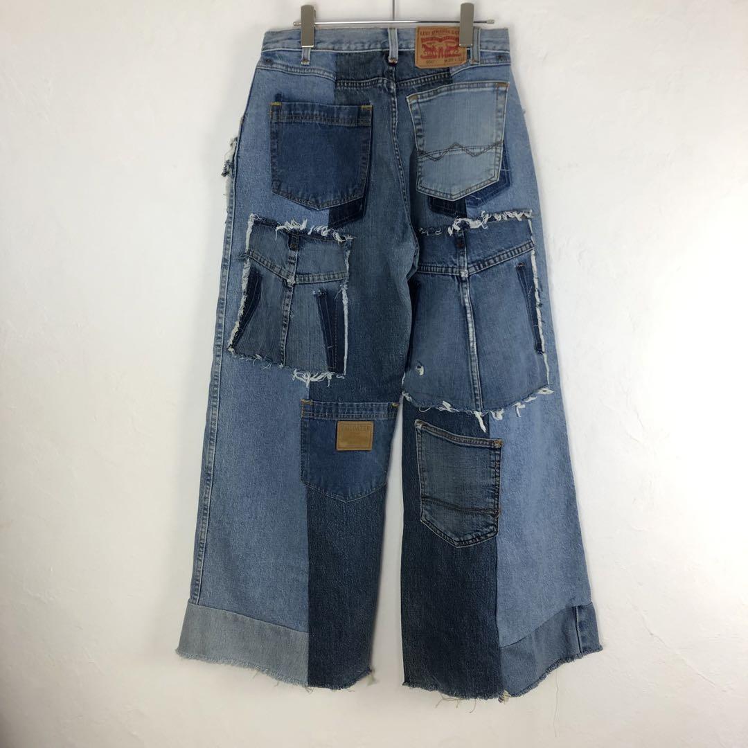 リーバイス リメイク デニム パンツ Gパン 再構築 パッチワーク
