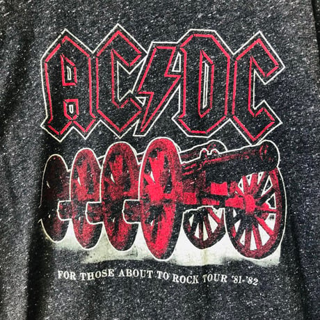 ACDC　ビッグロゴ　半袖　Tシャツ　黒
