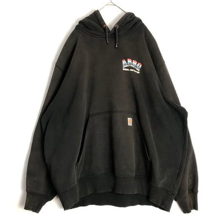 Carhartt カーハート　ロゴ　裏起毛　パーカー　フーディ　黒