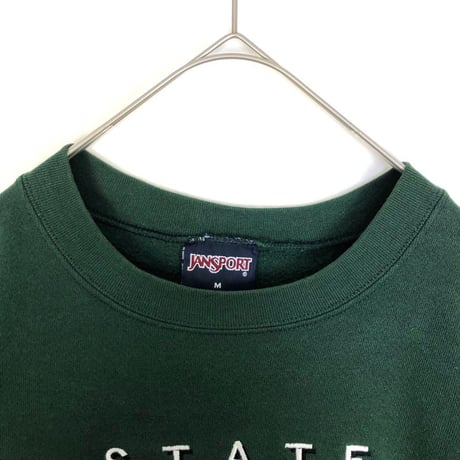 カレッジ　ミシガン　大学　刺繍　ロゴ　スウェット　トレーナー　緑